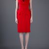 Alexander Mcqueen Archive Peplum Dress in Red - Lyst