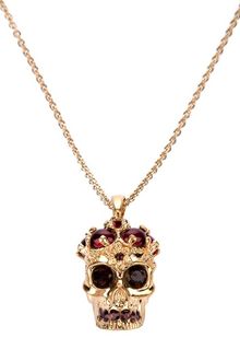 Alexander McQueen Skull Necklace - Lyst