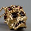 Alexander Mcqueen Skull Necklace in Gold - Lyst
