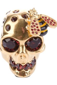 Alexander McQueen Skull Ring - Lyst