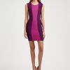 Bcbgmaxazria Aliza Dress in Purple (black) - Lyst
