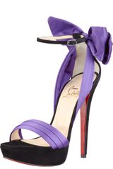 Christian Louboutin Vampanodo Satin Bow Sandal