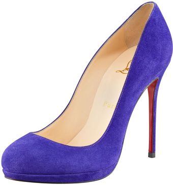 Christian Louboutin Filo Suede Platform Pump - Lyst