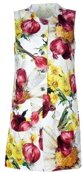 Dolce & Gabbana Sleeveless Dress in Beige (nude) - Lyst
