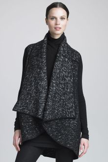 Donna Karan New York Urban Tweed Vest - Lyst