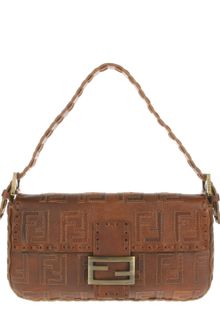 Fendi Vintage Baguette Bag in Fendi Brown Leather - Lyst