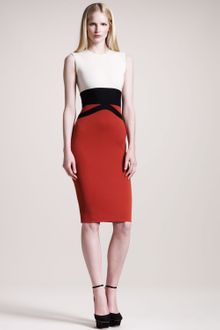 Giambattista Valli Sleeveless Colorblock Dress - Lyst