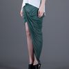 Helmut Lang Drape Skirt in Green - Lyst