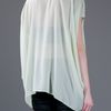 Helmut Lang Drape Top in Green - Lyst