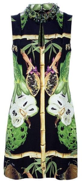 Jo No Fui Bead Collar Dress - Lyst