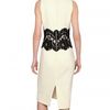 Michael Kors Lace and Wool Cady Dress in Beige (ivory) - Lyst