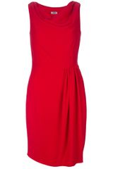 Moschino Cheap & Chic Cowl Neck Sleeveless Dress