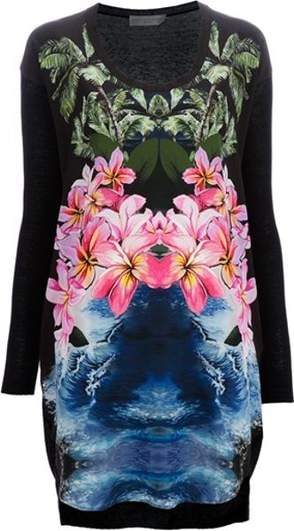 Stella Mccartney Silk Linen Dress in Black - Lyst