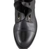 Valentino Ruffled Laceup Biker Boot in Black - Lyst