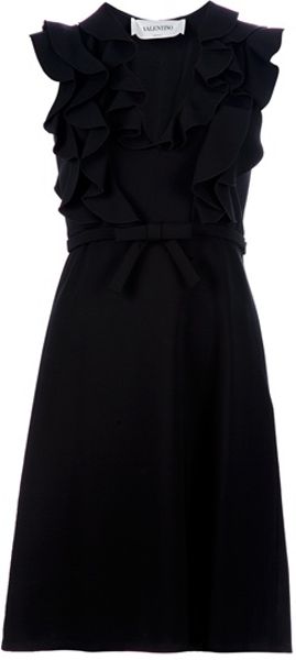 Valentino Sleeveless Dress In Black Lyst