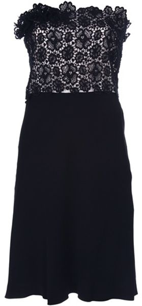 Valentino Roma Strapless Lace Dress - Lyst