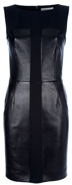 Yves Saint Laurent Panelled Sleeveless Dress - Lyst