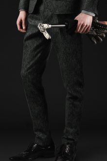 Burberry Prorsum Skinny Fit Wool Tweed Trousers - Lyst