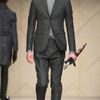 Burberry Prorsum Skinny Fit Wool Tweed Trousers in Black for Men (black / white) - Lyst