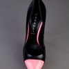 Casadei Leather Pump in Black - Lyst