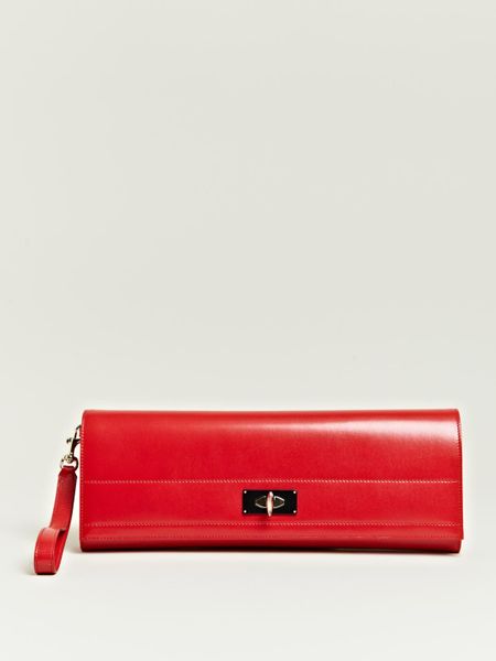 Givenchy Womens Cowhide Long Clutch Bag in Red - Lyst
