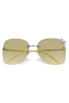 Gucci Flora Butterfly Rimless Sunglasses - Lyst