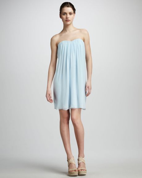 alice and olivia blue gown