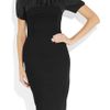 Nina Ricci Textured Stretchcotton and Silk Dress in Black - Lyst