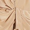 Alexander Wang Draped Washedsilk Crepe De Chine Top in Beige (khaki) - Lyst
