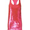Ashish Sequined Tank Dress in Pink - Lyst