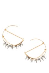 Asos Spike and Chain Through Earrings