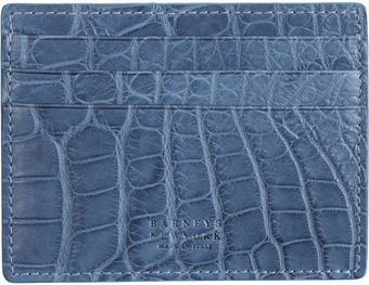 Barneys New York Alligator Card Case - Lyst