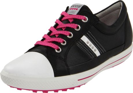 Ecco Ecco Womens Street 1 Golf Shoe in Black (white/black