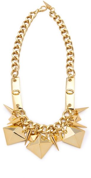 Fallon Jewelry Extra Large Stud Swag Necklace - Lyst