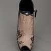 Giuseppe Zanotti Lace Peep Toe Boot in Beige (nude) - Lyst