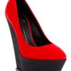 Giuseppe Zanotti Platform Wedge in Red - Lyst