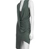 Helmut Lang Drape Front Dress in Green (sage) - Lyst