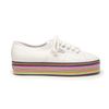House Of Holland Superga Striped Platform Trainers in White (white multi) - Lyst