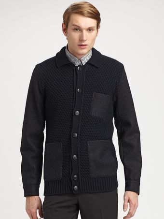 Jil Sander Chunky Cardigan Sweater - Lyst