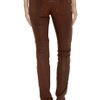Rag & Bone Skinny Leather Pants in Brown - Lyst