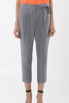 Tibi Silk Tie Front Pant - Lyst