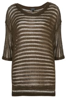 Topshop Ladder Stripe Sweater - Lyst