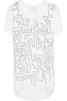 3.1 Phillip Lim Sequined Chiffon Top - Lyst