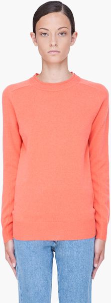 Chloé Coral Cashmere Luxury Sweater in Pink (coral) - Lyst
