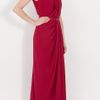 Elie Saab Gathered Front Gown in Red - Lyst