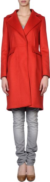 Giambattista Valli Coat in Red - Lyst