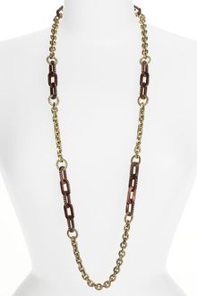 Marc By Marc Jacobs Luna Moth Long Pavé Link Necklace - Lyst