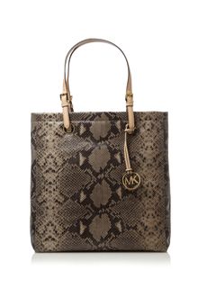 Michael by Michael Kors Jet Set Python Item Tote - Lyst