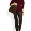 Miu Miu Crystal Chain Strap Suede Tote in Brown (chocolate) - Lyst