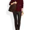 Miu Miu Crystal Chain Strap Suede Tote in Brown (chocolate) - Lyst